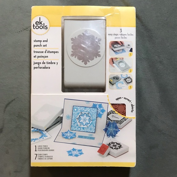 EK stamp and punch set - winter snowflake - Picture 2 of 7